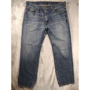 Levis 559 Jeans Mens‎ 38x32 Blue Straight Denim Med Wash Workwear Distressed